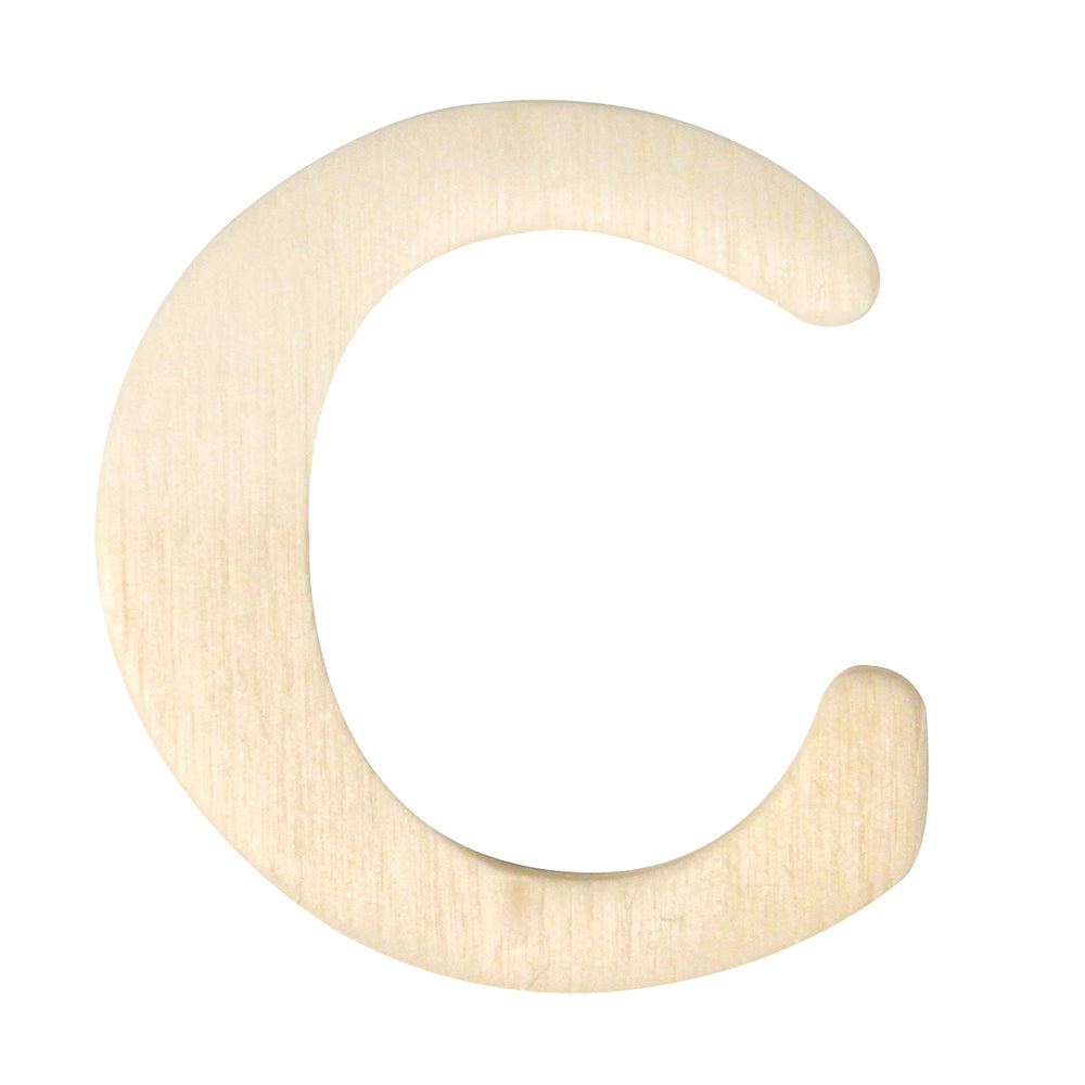 Holz-Buchstabe C, 4 cm — Bild 1
