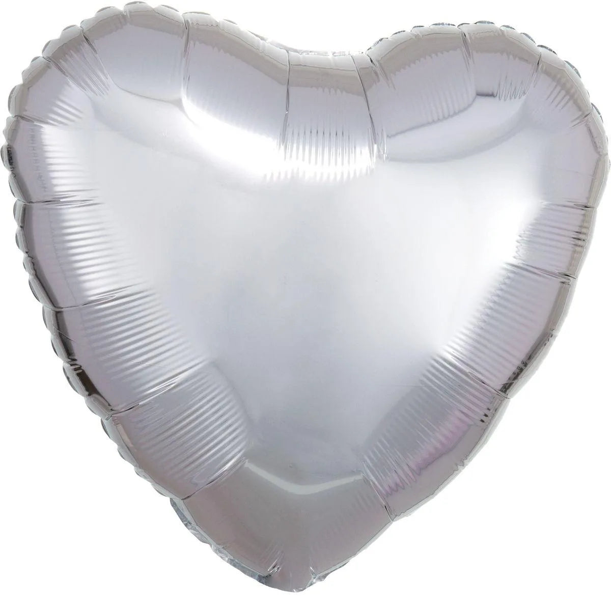Folienballon Herz Silber metallic