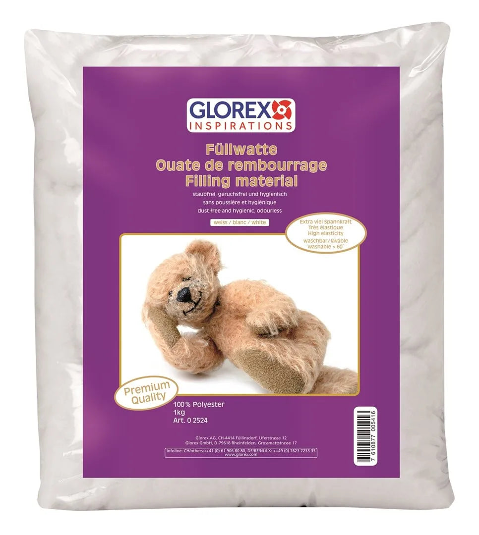 GLOREX Füllwatte 1kg waschbar bis 60°C