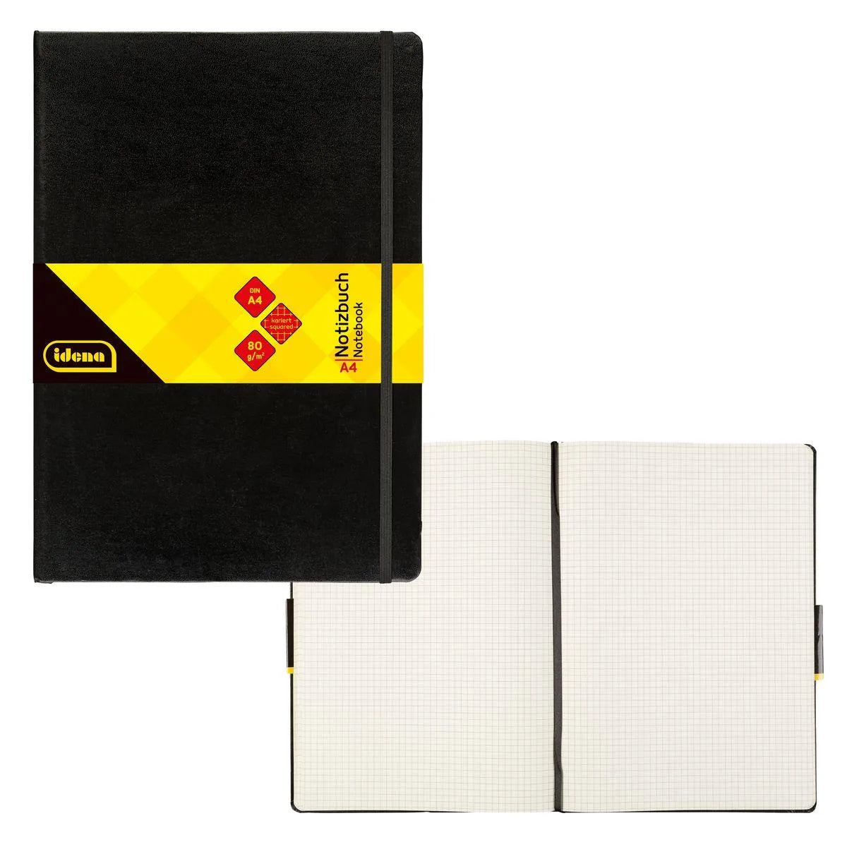Idena Notizbuch,A4,80g.192S.kariert