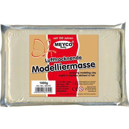 MEYCO Lufttrocknende Modelliermasse, natur, 1kg