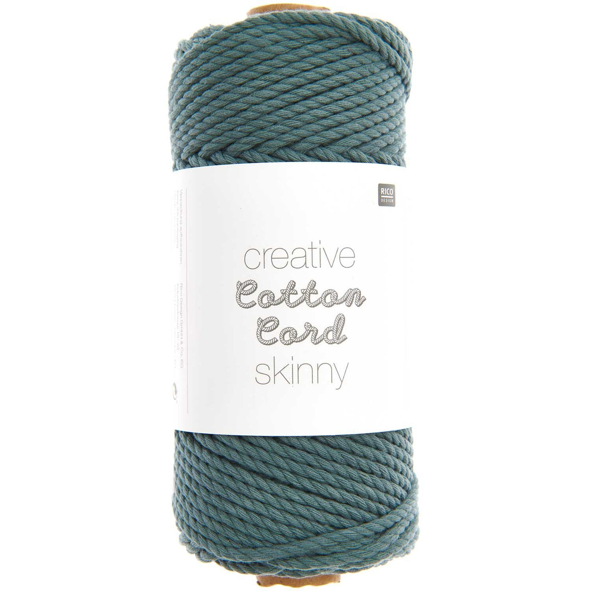 Rico Design Cotton Cord skinny, 55m, 3mm, efeu