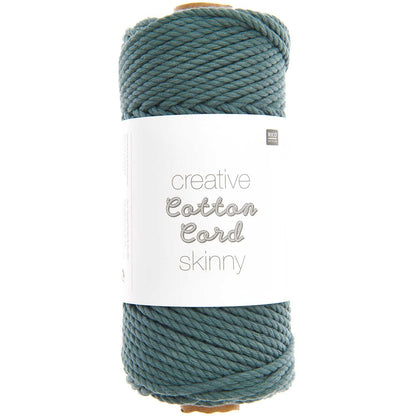 Rico Design Cotton Cord skinny, 55m, 3mm, efeu