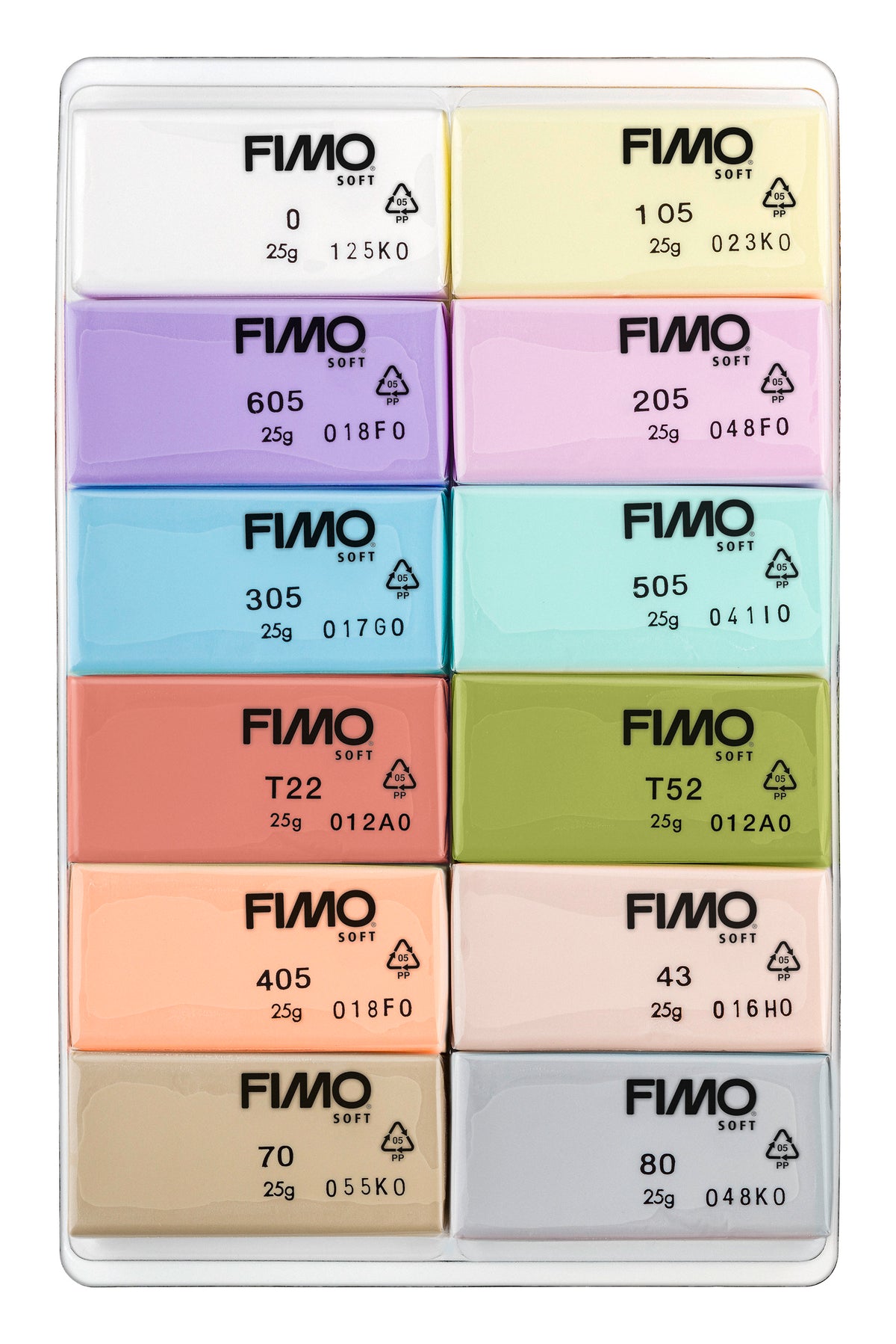 Fimo soft Set 12St.Pastell – Detailansicht 1