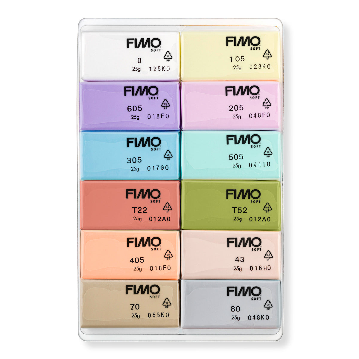 Fimo soft Set 12St.Pastell – Detailansicht 2