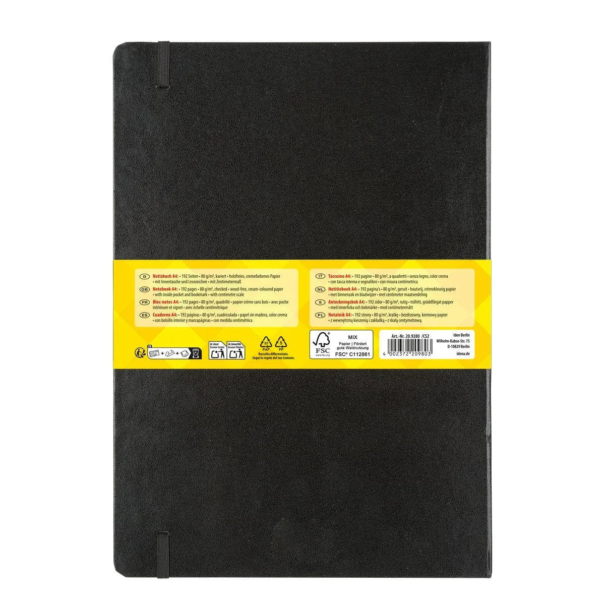 Idena Notizbuch,A4,80g.192S.kariert – Detailansicht 3