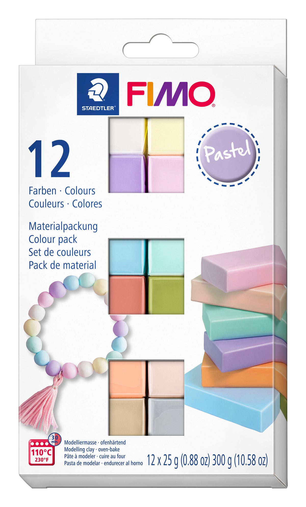 Fimo soft Set 12St.Pastell – Detailansicht 4