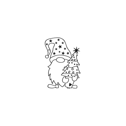 Stempel Wichtel theo mit Tanne — Bild 1