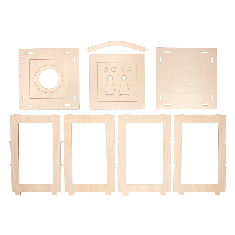 Rayher Holz-Laterne Basic Bausatz — Frontansicht