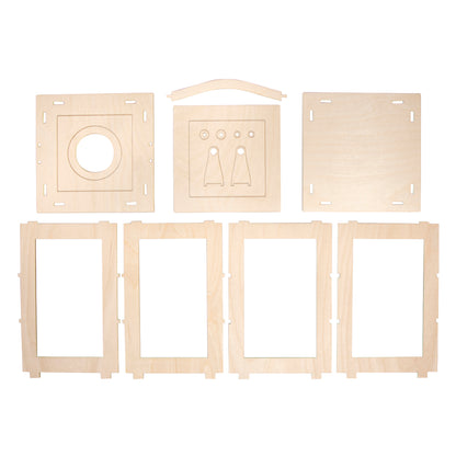 Rayher Holz-Laterne Basic Bausatz — Frontansicht