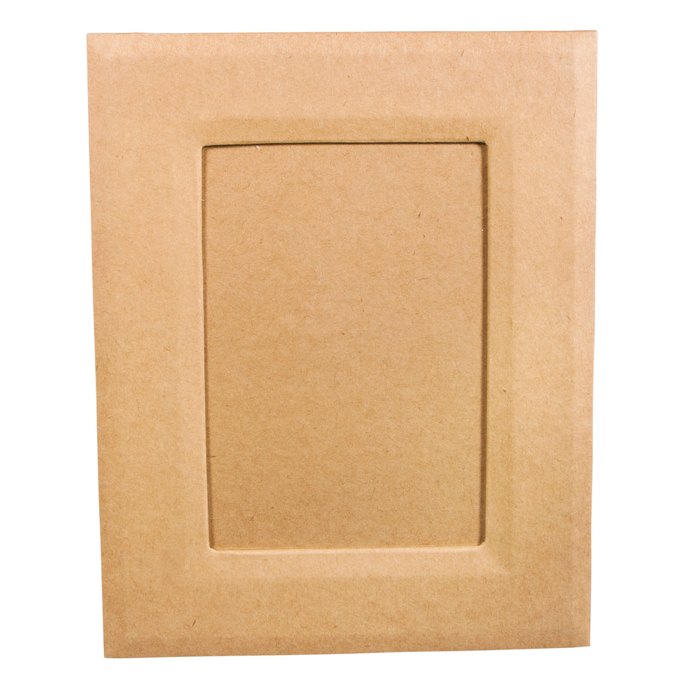 Pappmaché Bilderrahmen,FSC Recycled 100, 19x24x0,7cm, mit Aufsteller+Aufhänger — Bild 1