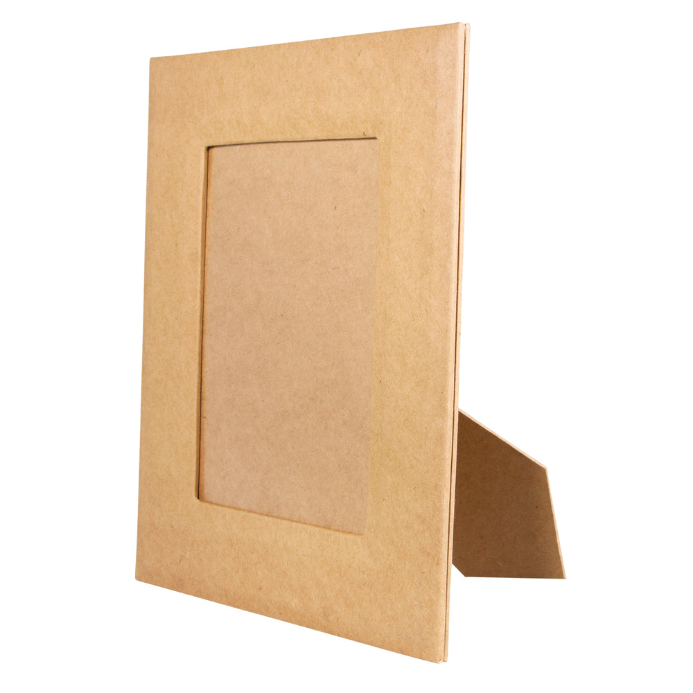 Pappmaché Bilderrahmen,FSC Recycled 100, 19x24x0,7cm, mit Aufsteller+Aufhänger — Bild 2