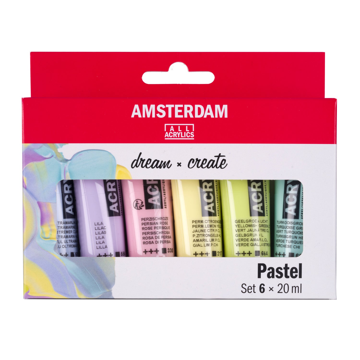 Amsterdam Acrylfarben Pastellset, 6x20ml
