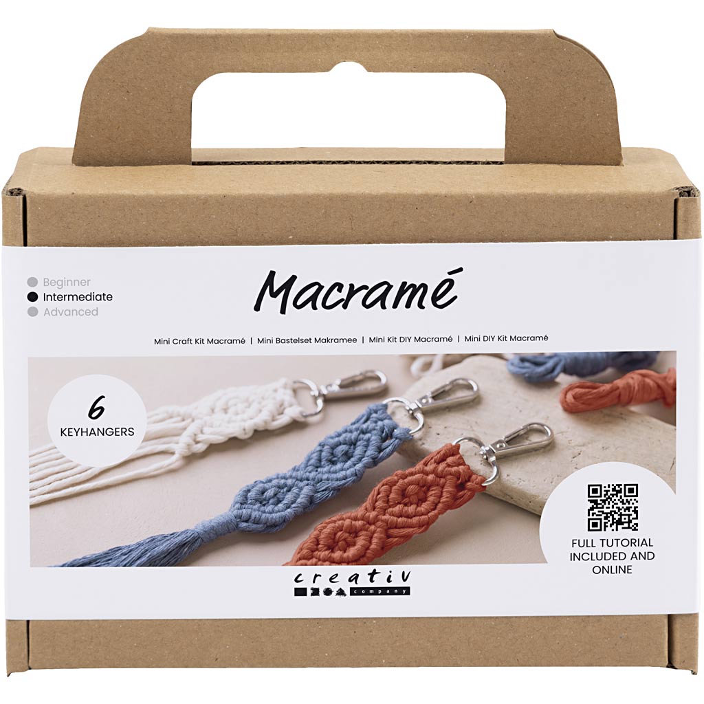 Bastelset, Makramee Schlüsselring